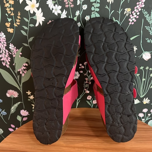 Romika women’s wedge cork leather sandals size 40 pink - Picture 4 of 10